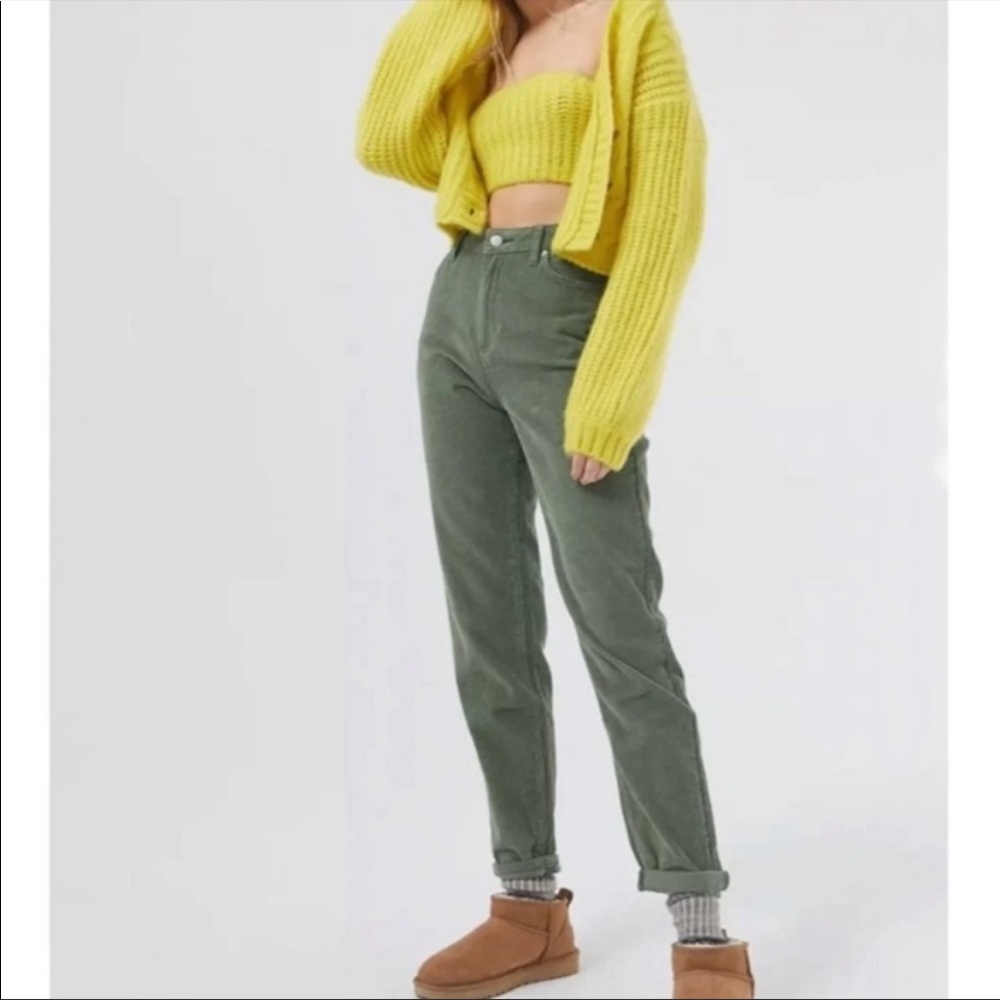 Urban Corduroy Green mom jeans